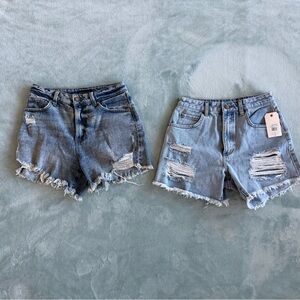 Distressed Jean Shorts